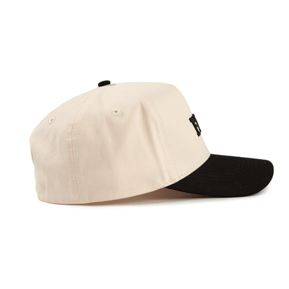 Fort Worth "FTW" Snapback Hat | Cream & Black