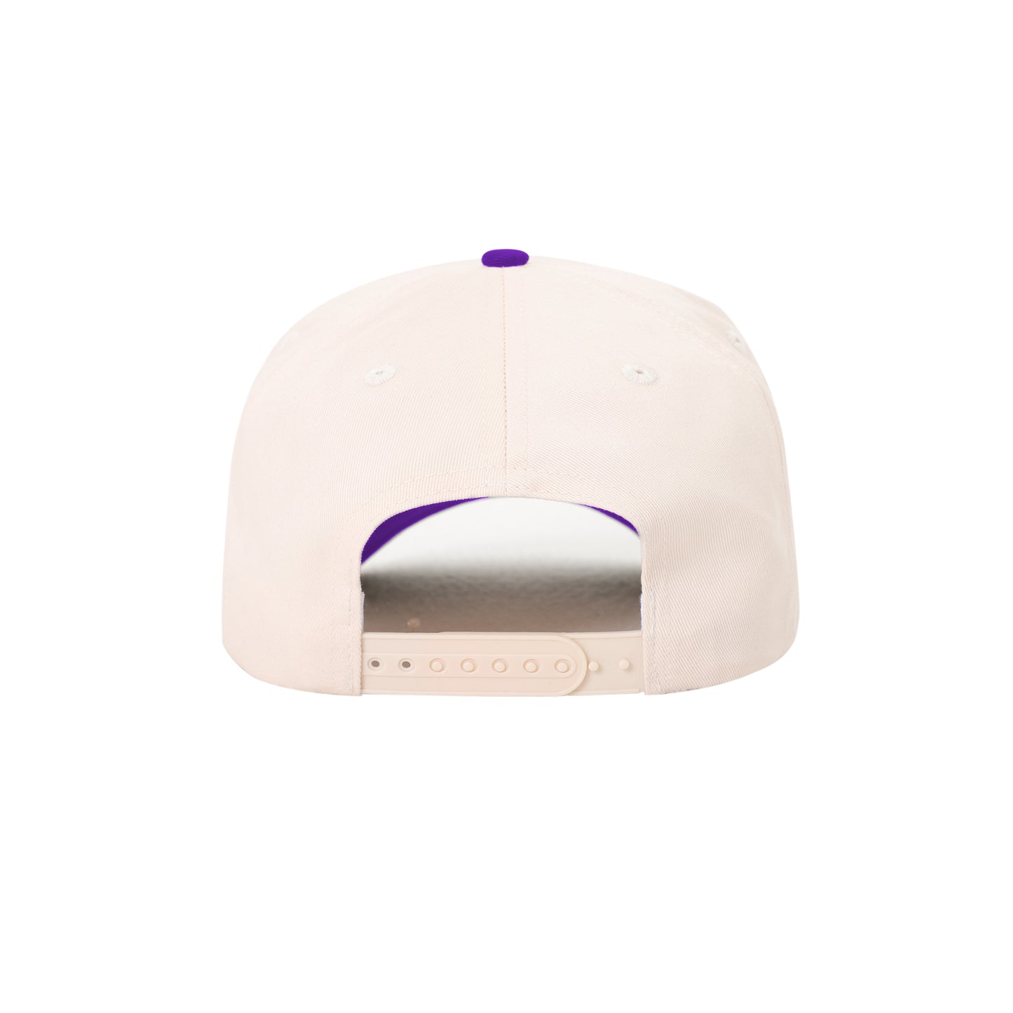 Fort Worth Stacked Snapback Hat | Cream & Purple